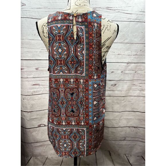 Violet‎ + Claire Women's Sleeveless Halter Top Blouse Size L Paisley Print - Picture 2 of 4